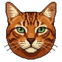 Cat Flat — free pixel art sprite from Everyday Icons