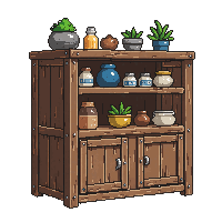 farming cabinet wooden kitchen storage