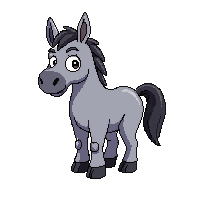 farming donkey gray working sturdy