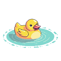 farming duck yellow pond swimming