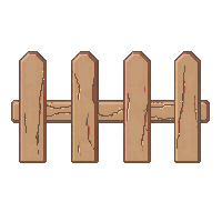 farming fence wooden picket section