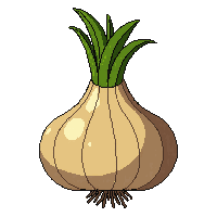farming onion crop brown bulb green top