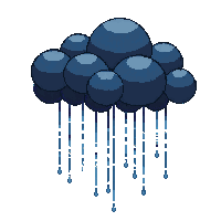 farming rain cloud dark droplets