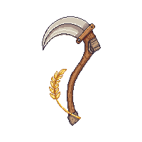 farming scythe harvest grain curved