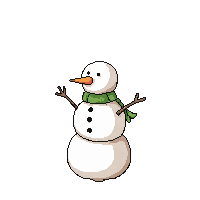 farming winter snowman scarf carrot nose