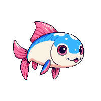 Arowana Chibi — free pixel art sprite from Fishing Creatures