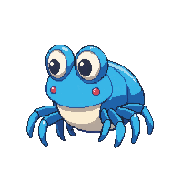 Blue Crab Chibi — free pixel art sprite from Fishing Creatures
