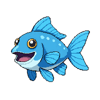 Bluegill Chibi — free pixel art sprite from Fishing Creatures