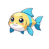 Bowfin Chibi — free pixel art sprite from Fishing Creatures