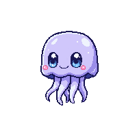 Box Jellyfish Chibi — free pixel art sprite from Fishing Creatures