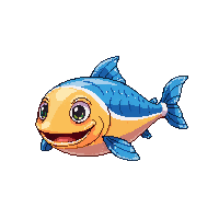 Cutlassfish Chibi — free pixel art sprite from the Fishing Creatures collection, transparent PNG