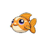 Goby Chibi — free pixel art sprite from the Fishing Creatures collection, transparent PNG