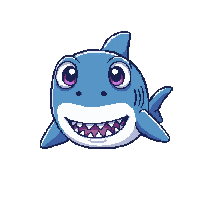 great white shark chibi