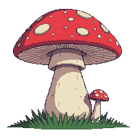 giant mushroom red large oversized fantasy tall