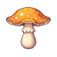 orange mushroom bright chanterelle wavy cap