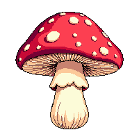 red mushroom white spots classic toadstool