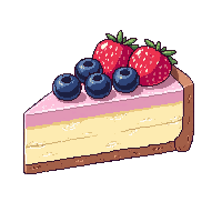 dessert cheesecake slice creamy berry top