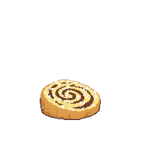 dessert cinnamon roll swirl icing baked