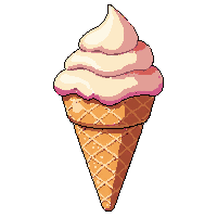 dessert ice cream cone scoop waffle