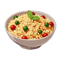 dish fried rice bowl mixed vegetables