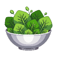 dish salad bowl fresh greens mixed