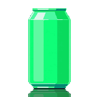 drink energy drink can neon green glow