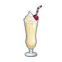 drink milkshake vanilla tall glass cherry