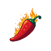 food icon fire spicy hot chili pepper