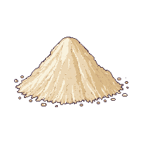ingredient rice grain pile white