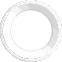 kitchen plate round white ceramic clean