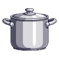 kitchen pot large steel lid handles