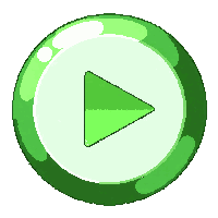 button circular play green arrow white