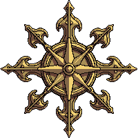 compass rose golden ornate four points