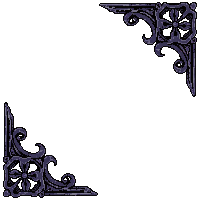corner ornament dark iron gothic pointed