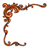 corner ornament golden flourish top left