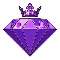 diamond badge purple royal jeweled ornate