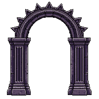 gothic arch frame pointed dark iron ornate