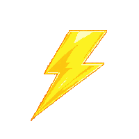 lightning bolt golden electric power symbol