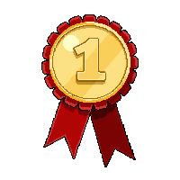 ribbon award first place gold medal