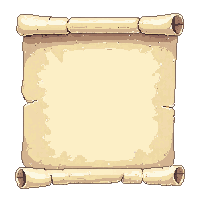 scroll banner beige parchment rolled ends