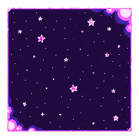 space frame stars nebula cosmic purple border