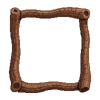 wooden rustic frame rough bark natural edges