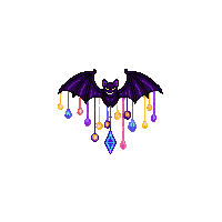 Bat Swarm Decoration — free pixel art sprite from Holiday Props