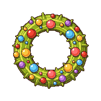 Candy Wreath — free pixel art sprite from Holiday Props