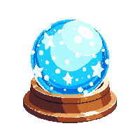 Crystal Ball Fortune — free pixel art sprite from Holiday Props