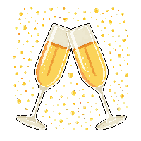 new year champagne