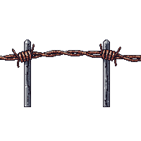 barbed wire coil sharp metal rusty