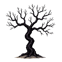 dead tree dark bare branches twisted