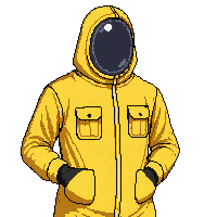 hazmat suit yellow full body hood