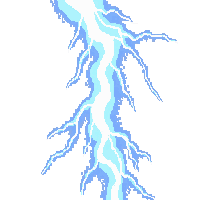 lightning bolt white bright jagged